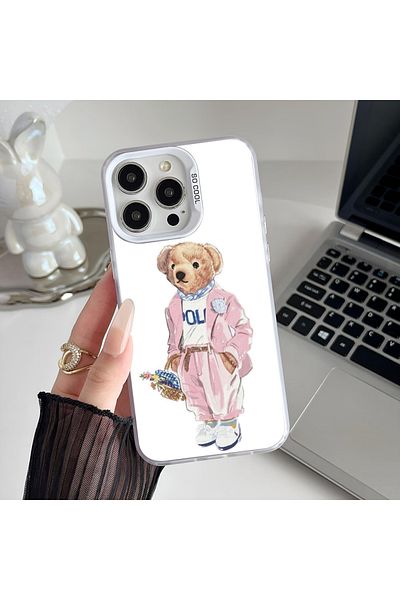 Choice iPhone 16 Pro Max z2 Epc Fashion Bear P-PoloS Phone Case IMD Phone Case For IPhone 16 15 14 13 12 11