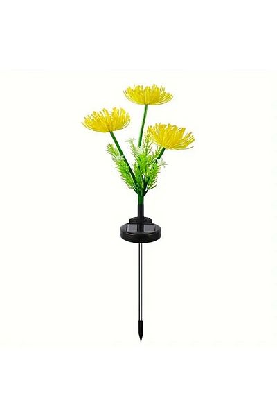 Choice 1PC yellow Solar Garden Lights Solar Flowers Lights with Glowing Flowers & Stems Solar Outdoor LED L