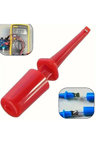 Choice 10Pcs Mini Single Test Hook Clip Test Probe For Electronic Testing IC Grabber Small Size Round Cr...