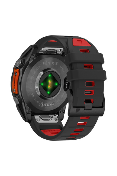 Choice QuickFit 26mm Black Red QuickFit 22mm 26mm Fenix8 Watch Band For Garmin Fenix E 8 47mm 51mm 7 7X 6 6