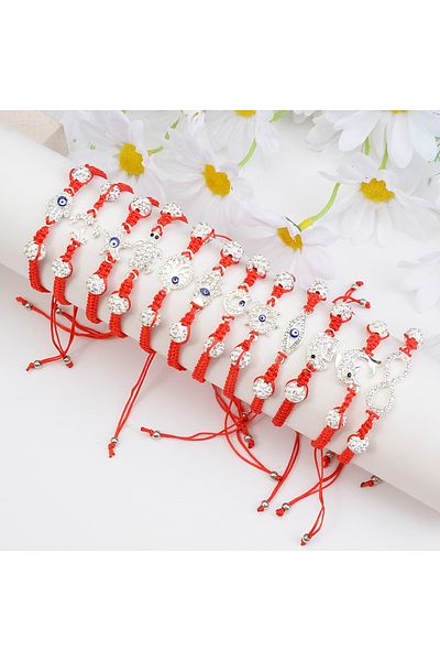 Choice Style-B 12PCS/ Set Bohemian Hand-woven Bracelets, Woven Bracelets for Men and Women, Suitable for Va