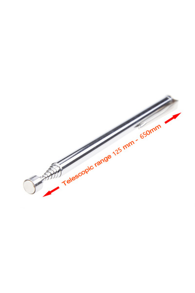 Choice6 Silver Inspection Mirror Telescopic Magnetic Metal Magnet Pen Light T...