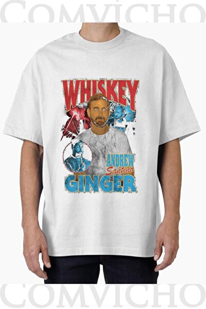 COMVİCHO تي شيرت مطبوع بتصميم ويسكي v1 للجنسين