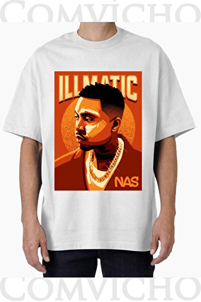 COMVİCHO Unisex Illmatıc V1 Design Printed Oversize T-Shirt