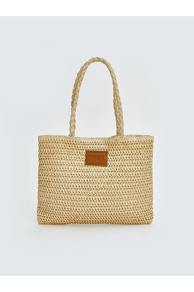 LC Waikiki New Season Girls' Straw Shoulder Bag - S5J205Z4