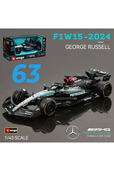Choice1 2024 W15-63 Bburago 1:43 Mercedes-AMG Petronas F1 Team W15 2024 #44 H...