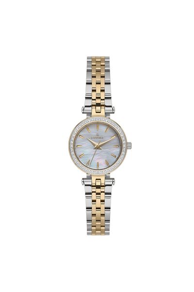 Essence Es6947Fe.220 Stone Design Steel Cord Steel Case 5 Atm Water Resistant Metallic-Gold Color K