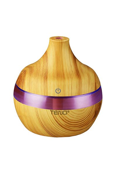 Teno Teno® Aromatherapy Diffuser, 7 LED colors, dynamic lights, 300ml capacity, light oak