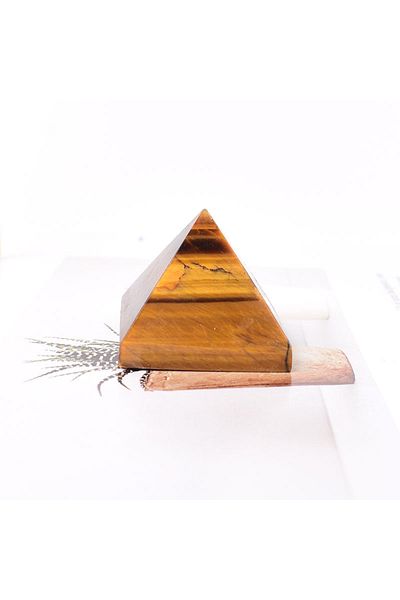Choice 1Pc Tiger Eyes Natural Crystal Polished Tiger Eyes Pyramid Healing Stone Energy Tower For Home Decor