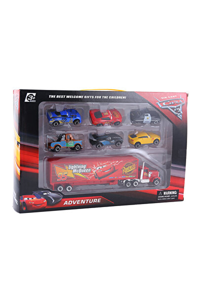 Choice3 سيارة من 7 قطع مع صندوق، مجموعة سيارات ديزني بيكسار 3 6/7 قطع، لايتني...