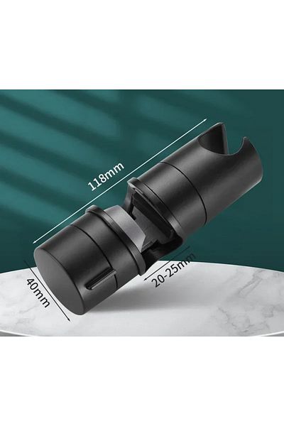 Choice black 1pc Universal Shower Head Holder Adjustable 18~25mm ABS Chrome Shower Rail Holder Bathroom Acc