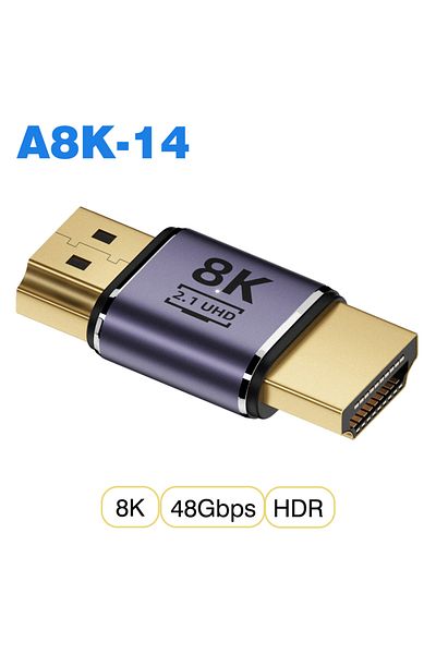 Choice 1 PCS A8K-14 HDMI2.1 UGOURD HDMI2.1 Cable Adapter mini micro hdmi to HDMI 2.1 Converter 48Gpbs 8K60H