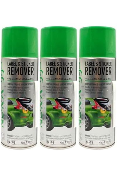 Nora N-503 Sticker and Adhesive Remover Spray, 450ml (3 Pieces)