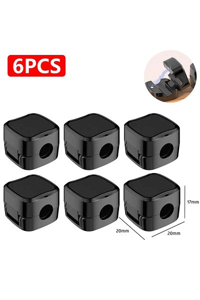 Choice 6PCS Black 24/6PCS Magnetic Cable Organiser Clips Cable Management Wire Manager Cord Holder Charging