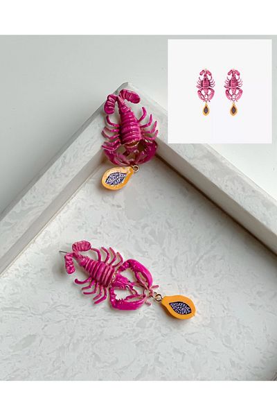AychaAksesuar Imported Brand Model Lobster Dangle Za Brand Earrings