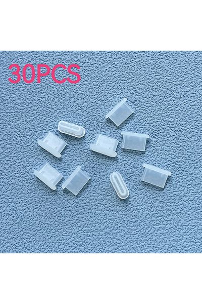 Choice Stransparent 30PCS 10/30/50PCS Type-C Silicone Dust Plugs Phone USB Charging Port Protector Cover Ty