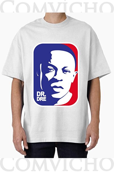 COMVİCHO Unisex Dr.Dre V4 Design Printed Oversize T-Shirt