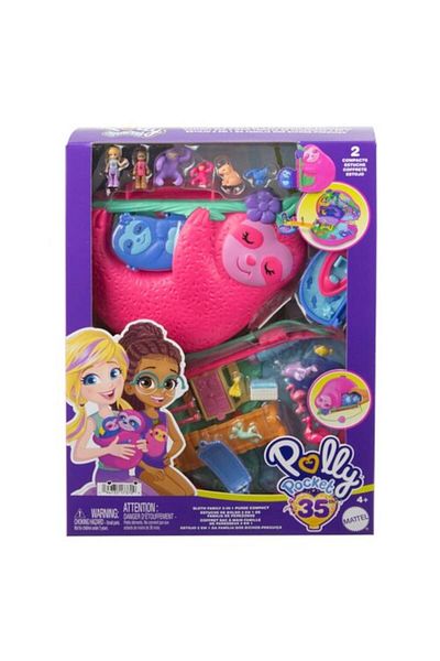 mattel Polly Pocket Playset, Mattel, Tropical Jungle, 2 Dolls, Foldable, Multicolor