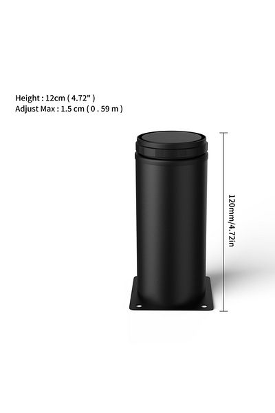 Choice 12cm 4pcs 5-30cm Stainless Steel Furniture Legs Metal Adjustable Legs，for Cabinet Table Legs Sofa Fe
