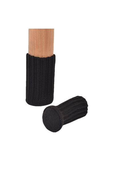 Choice Black-16pcs 16Pcs Chair Legs Socks Knitted Furniture Feet Floor Protectors Anti-slip Pads Silent Thi