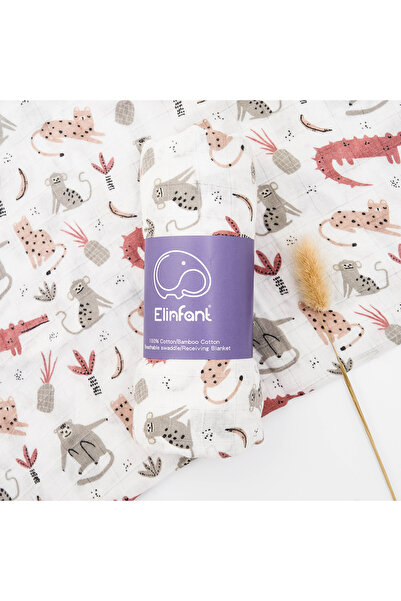 Choice 120X110cm BC31 Elinfant 120x110cm Bamboo Cotton Baby Muslin Swaddle Bl...