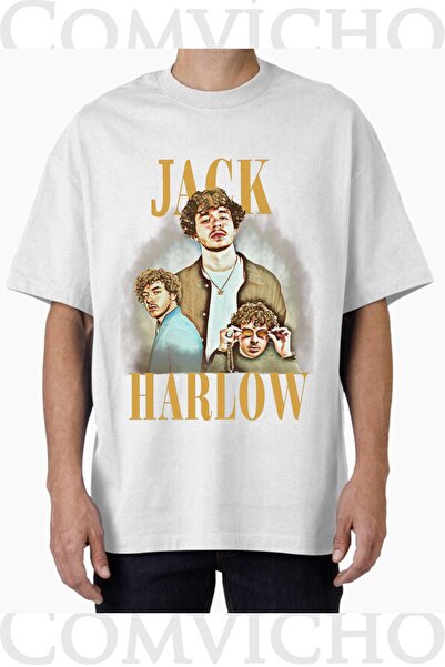 COMVİCHO تي شيرت مطبوع بتصميم جاك هارلو v1 للجنسين
