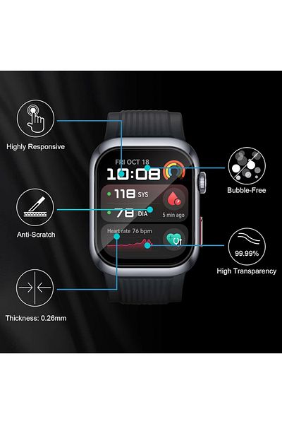 Choice 3 PCS For Huawei Watch D2 3D Curved Screen Protector for Huawei Watch D2 Black Soft Edge HD Clear An