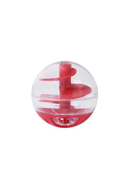 Choice Red Cat Leak Eat Spiral Ball Educational Toys Resistant Bite Training Eat Play Dual Use Round Not Po