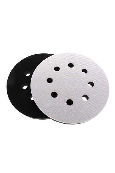 Choice 5Inch 2Pcs 5In 125mm 8-Holes Soft Sponge Interface Pad Hook & Loop Sanding Pads Backing Plate For Fe