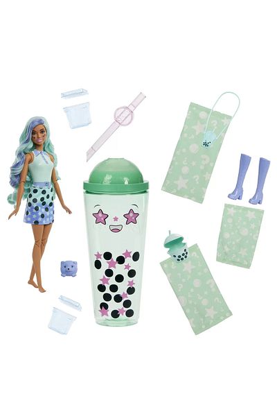 Barbie POP REVEAL BUBBLE TEA BARBIE DOLL GREEN TEA