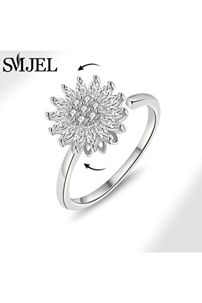 Choice خاتم جديد قابل للتغيير 514 لدوار الشمس للقلق، حلقات فيدجيت سبينر للنسا...