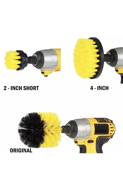 OEM Set of 3 Brushes for electric or pneumatic drill for car detailing