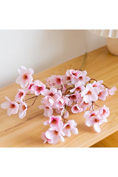 Choice Pink 40cm Artificial Pink Cherry Blossom Flowers Wedding Arch Party Backdrop Home DIY Decor Simulati