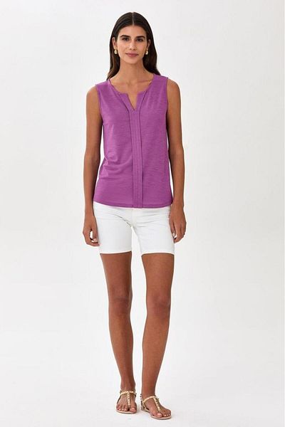 İKİLER Front Patch Sleeveless Blouse 025-1021