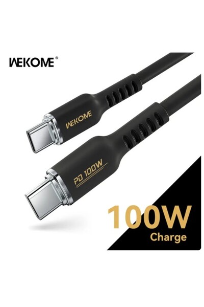 Choice كابل شحن سريع من النوع C إلى النوع C من WEKOME بقوة 100 وات من السيليك...