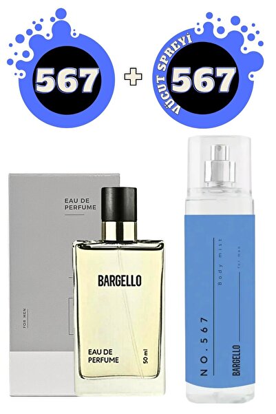 Bargello 567 Fresh Erkek Parfüm 50ml EDP + No:567 Fresh Vücut Spreyi 210ml