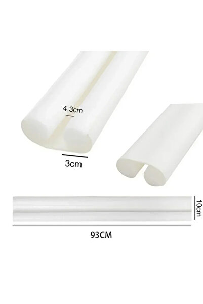 Choice1 شريط عزل سفلي للباب ثنائي الجانب باللون الأبيض، مقاوم للرياح والحشرات...