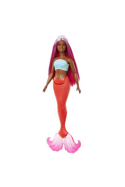 Barbie DREAMTROPIA MERMAID DOLL WITH MAGENTA HAIR AND ORANGE TAIL