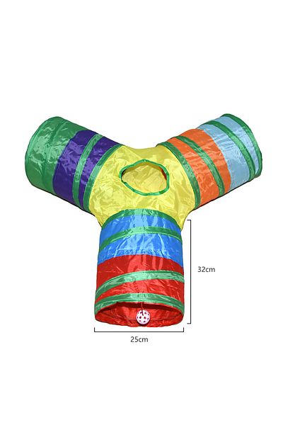 Choice Y Cat Tunnel Tube Foldable Cat Toys Kitty Training Interactive Fun Toy Tunnel Bored for Puppy Kitte.
