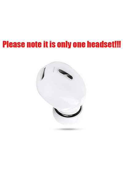 Choice White Bluetooth-compatible 5.0 Wireless Earbud Single Mini Invisible Headphones Stereo Sound Headset