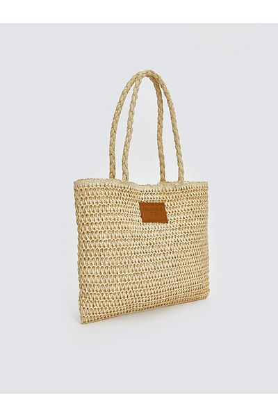 LC Waikiki New Season Girls' Straw Shoulder Bag - S5J205Z4