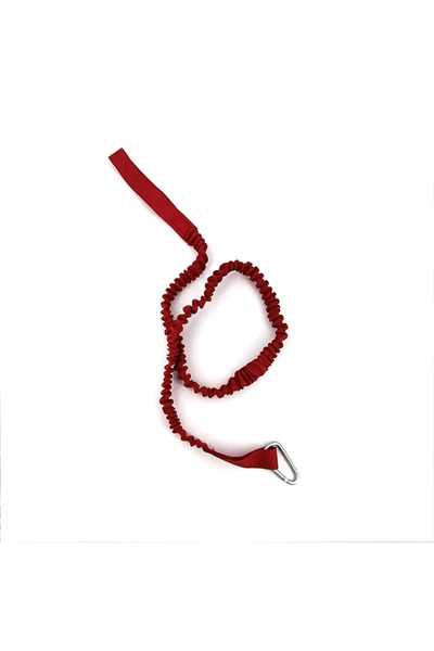 Choice Red DIZETION 1PC Elastic Kayak Paddle Leash Adjustable With Safety Hook Pole Coiled Lanyard Cord Tie