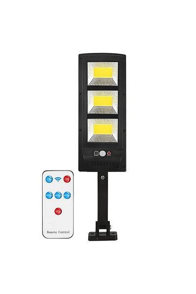 Teno Lampa Solara Stradala 3 LED-uri Teno®, protectie IP65, Waterproof, exterior, negru