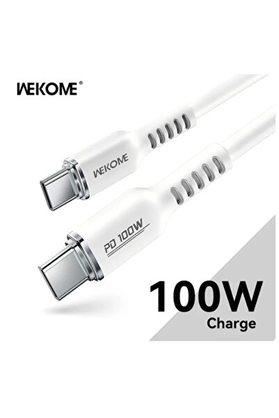 Choice كابل شحن سريع من النوع C إلى النوع C من WEKOME بقوة 100 وات من السيليكون السائل، بطول 1.2 متر، مناسب لأجهزة iPhone 15