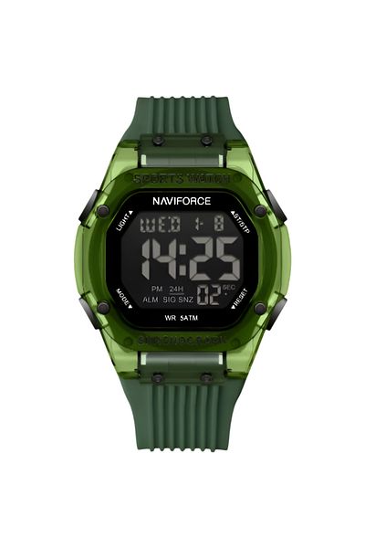 Naviforce Men’s Digital Sports Watch – Waterproof, LCD Display, Silicone Strap