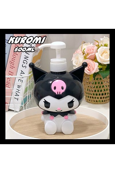 JOY TOP kuromi 450/780ML Sanrio Cinnamoroll Kuromi Mymelody Cartoon Shampoo Conditioner Bottle Dispenser Ref