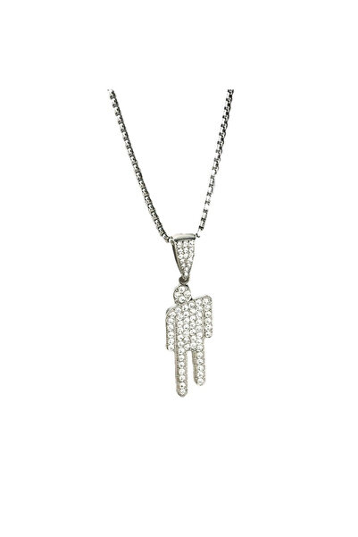 Choice قلادة فضية بتصميم رأس مائل إبداعي، على طراز الهيب هوب العصري، تصميم فر...