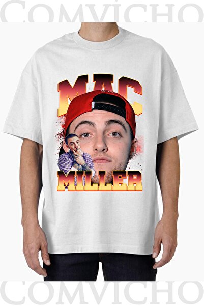 COMVİCHO تي شيرت مطبوع بتصميم ماك ميلر v6 للجنسين