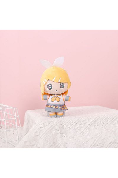 Choice 14cm E New Hatsune Miku Plush Keychain 14cm Anime KAITO MEIKO Series Len Rin Cute Soft Stuffed Doll