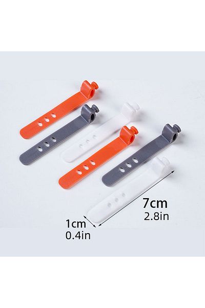 Choice 20pcs Cable ties Large Storage Box for Chargers, Cables, Adapters and Accessories with Customizable